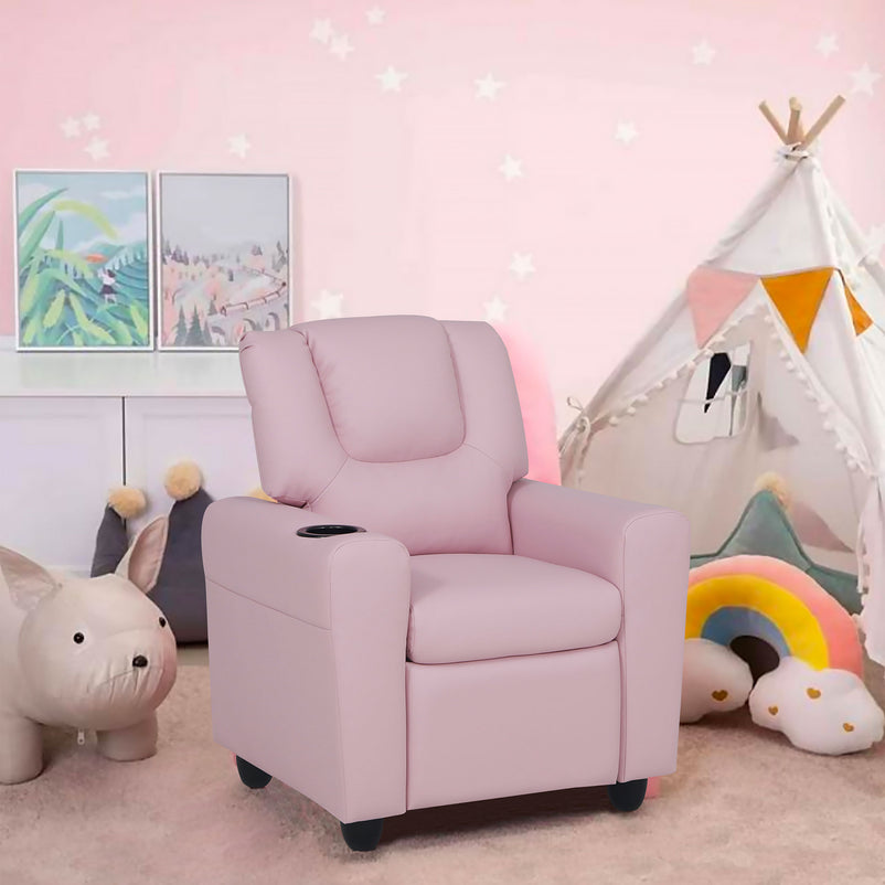 LOVELY ONE Fotoliu copii, imitație piele