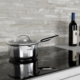 NEW ERA Cratiță cu mâner și capac, inox, D.16cm