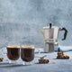 SENTIDO Set 6 cești espresso, sticlă, 80ml