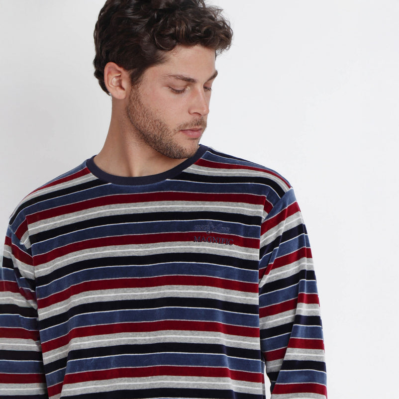 VELOUR STRIPES Pijama