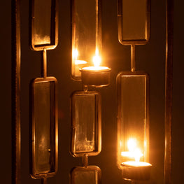 LIGHT Decorațiune perete cu suport lumânare