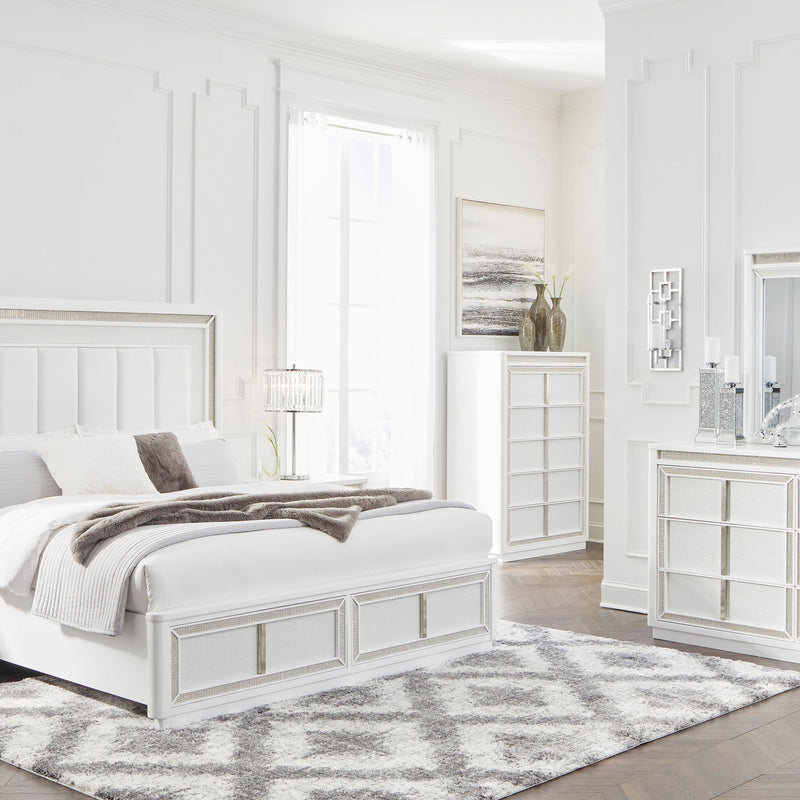 HOLLYWOOD Comodă 5 sertare, LED inclus