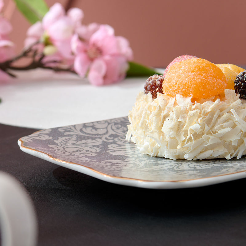 DAMASK Platou servire, porțelan, L.37cm