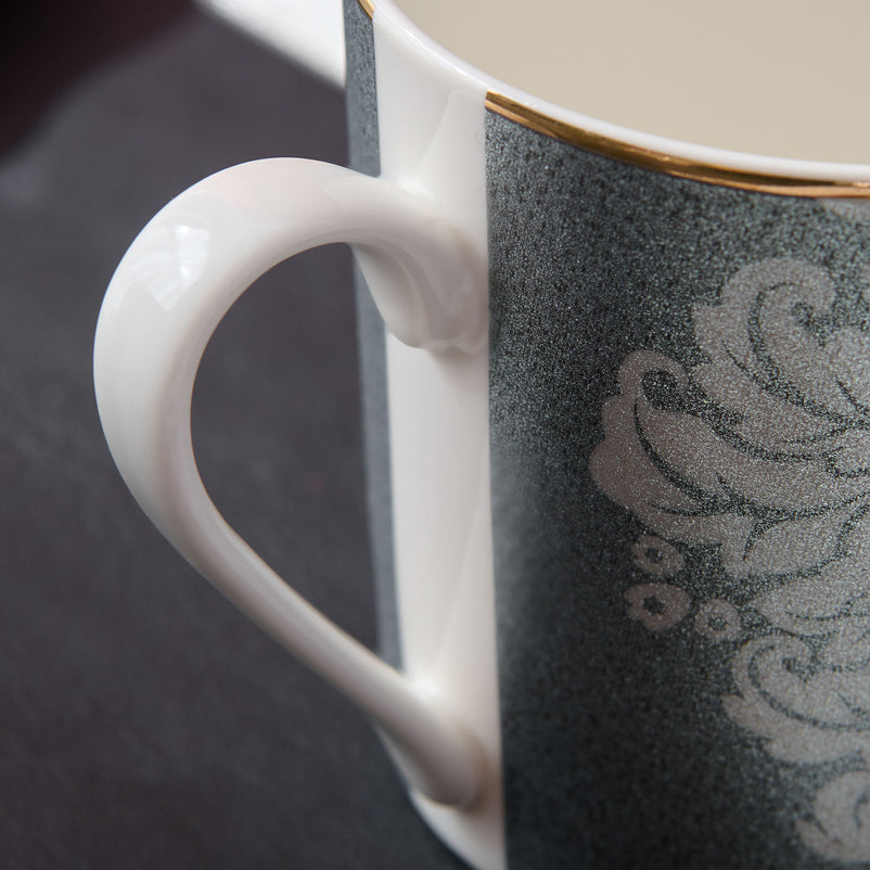 DAMASK Set 2 căni, porțelan, 360ml