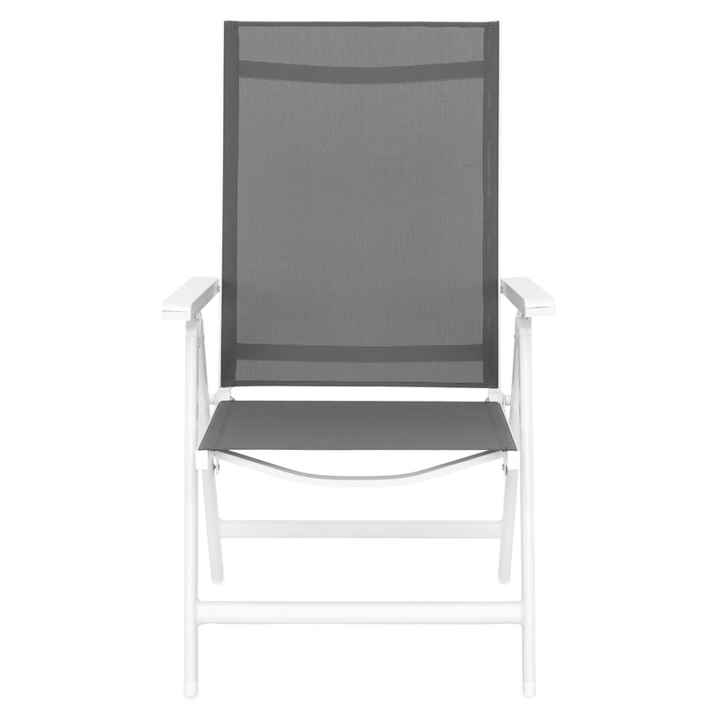 ENCORE/MALITO Set mobilier gradina/terasa, 6 scaune cu spatar reglabil și masă extensibilă