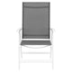 ENCORE/MALITO Set mobilier gradina/terasa, 6 scaune cu spatar reglabil și masă extensibilă