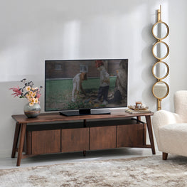 DUVALL Comodă TV, 2 uși, 2 sertare