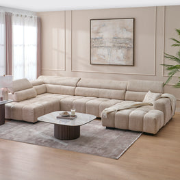 FILLIPA Ansamblu colțar extensibil, șezlong stânga/dreapta, stofă