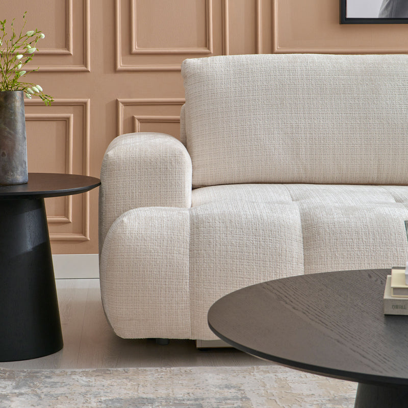 LAZIO Colțar extensibil, șezlong dreapta, stofă