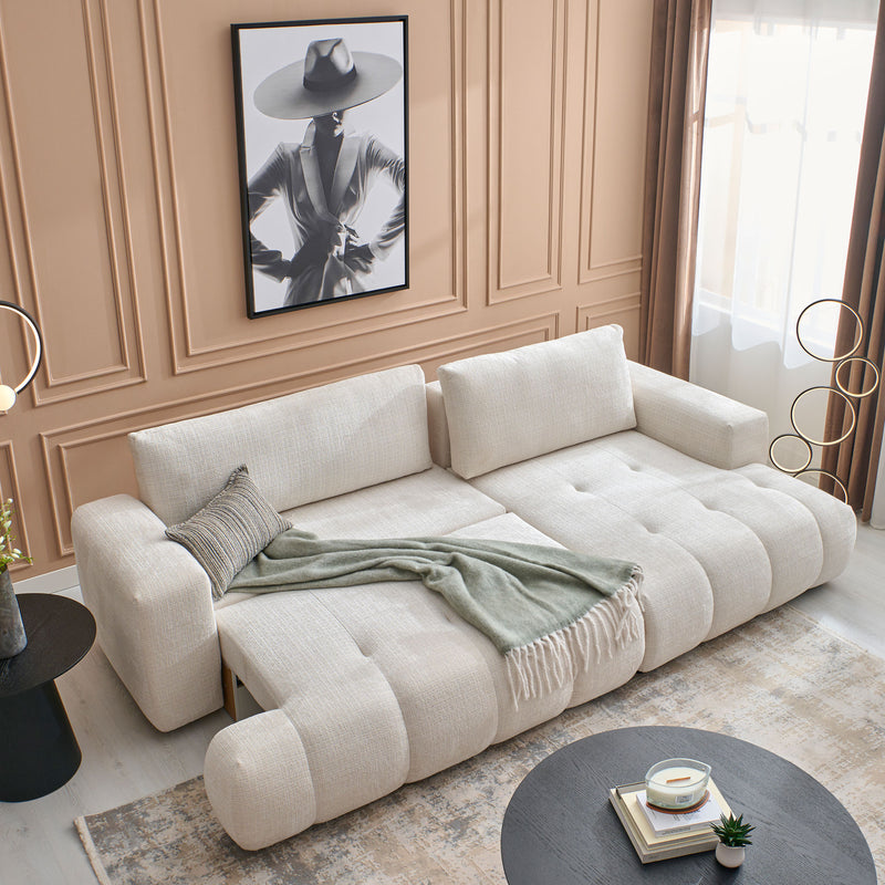 LAZIO Colțar extensibil, șezlong dreapta, stofă