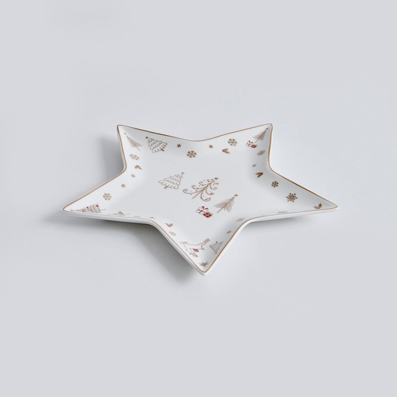SAVOY Platou servire, porțelan, L.21cm