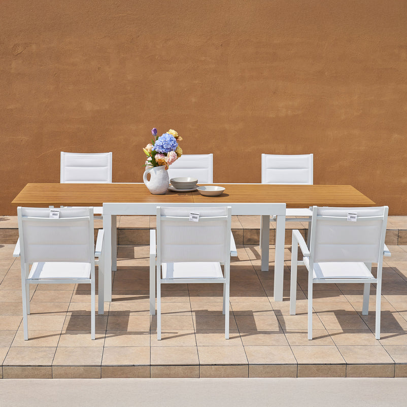 DRESDEN Set mobilier terasă/grădină, 6 scaune și masă