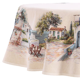 MEDITERRANEAN VILLAGE Față de masă, D.165cm