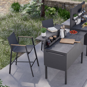 AUSTIN Cabinet bucătărie exterior cu masă bar