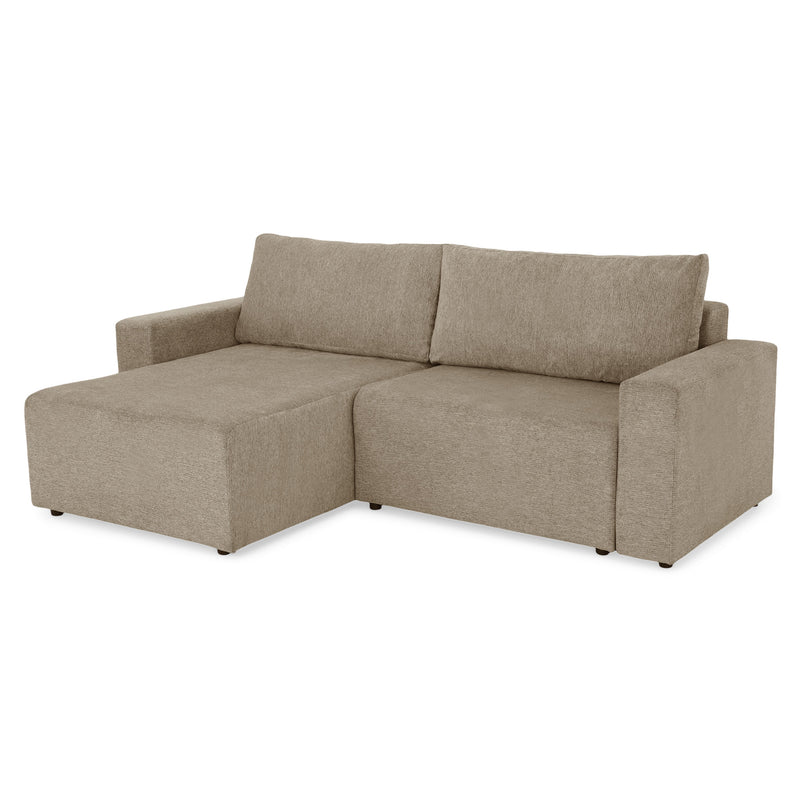 FRIDO Colțar extensibil, șezlong interschimbabil, ladă depozitare, stofă