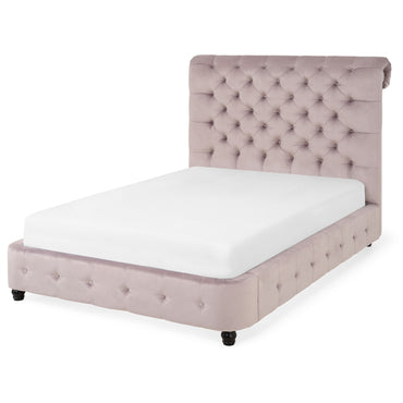 ATLAS Pat tapițat, 140x200, somieră inclusă