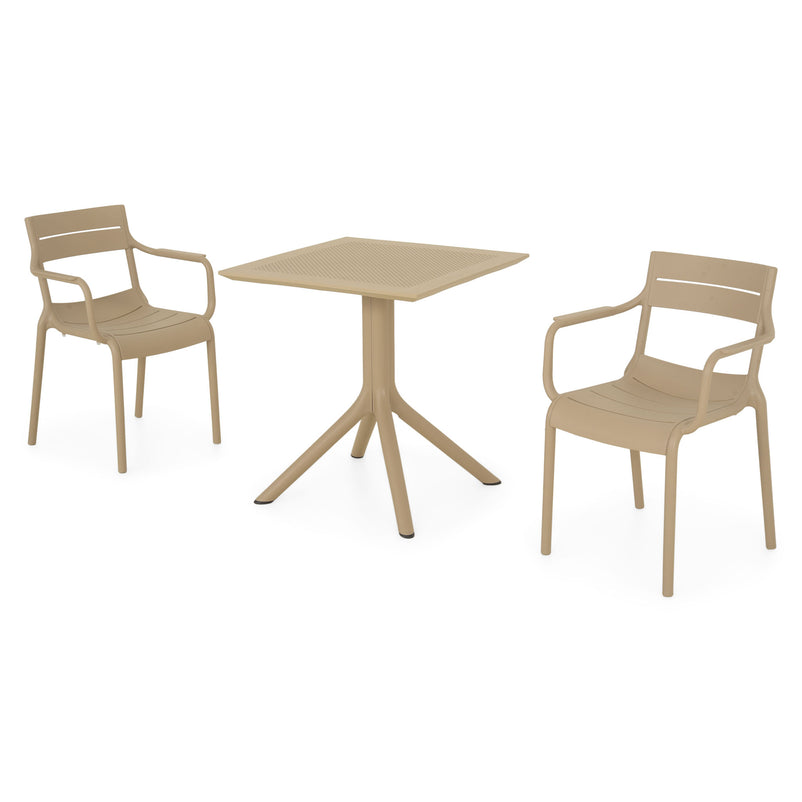 TIPPUS/CRUSOE Set mobilier terasă/grădină, masă și 2 scaune