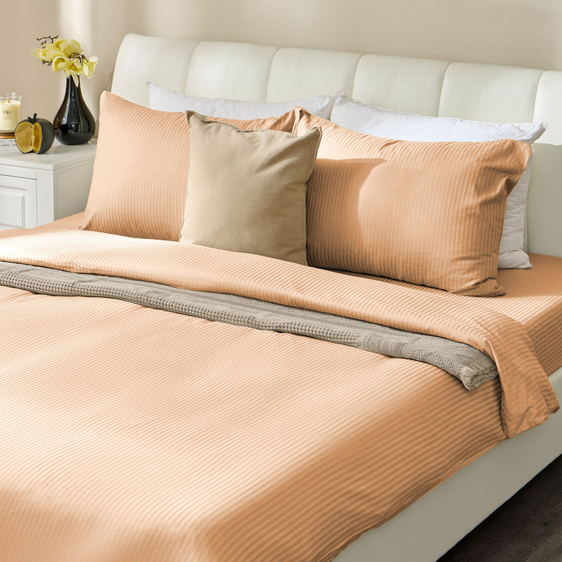 SATIN STRIPE Set așternut 4 piese, 200x220cm