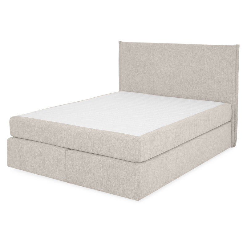 CARLINI Pat tapițat boxspring, 160x200cm, saltea inclusă