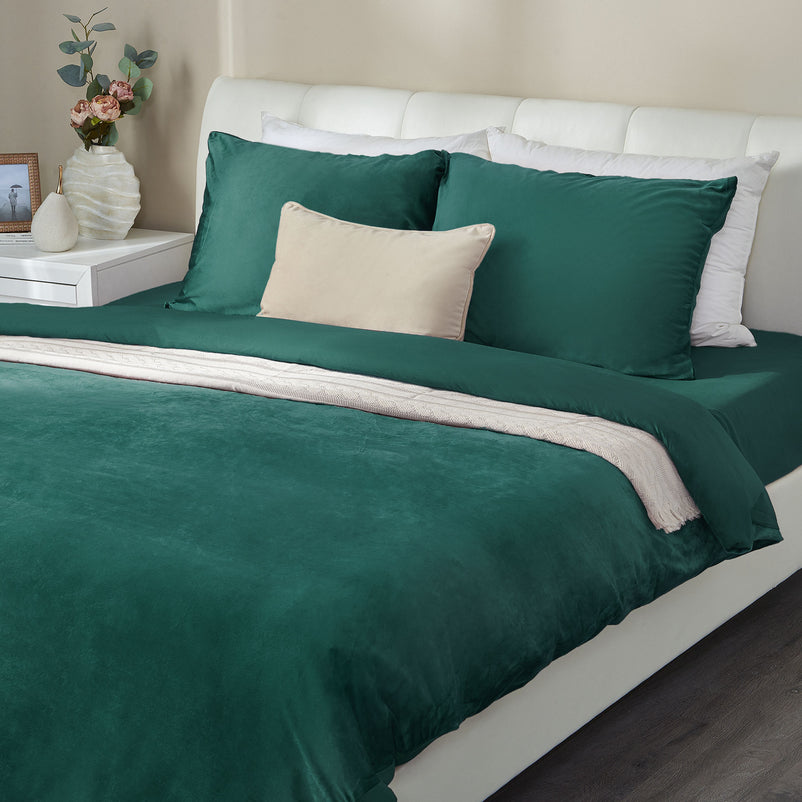 UNI VELVET Set așternut 4 piese, 200x220cm