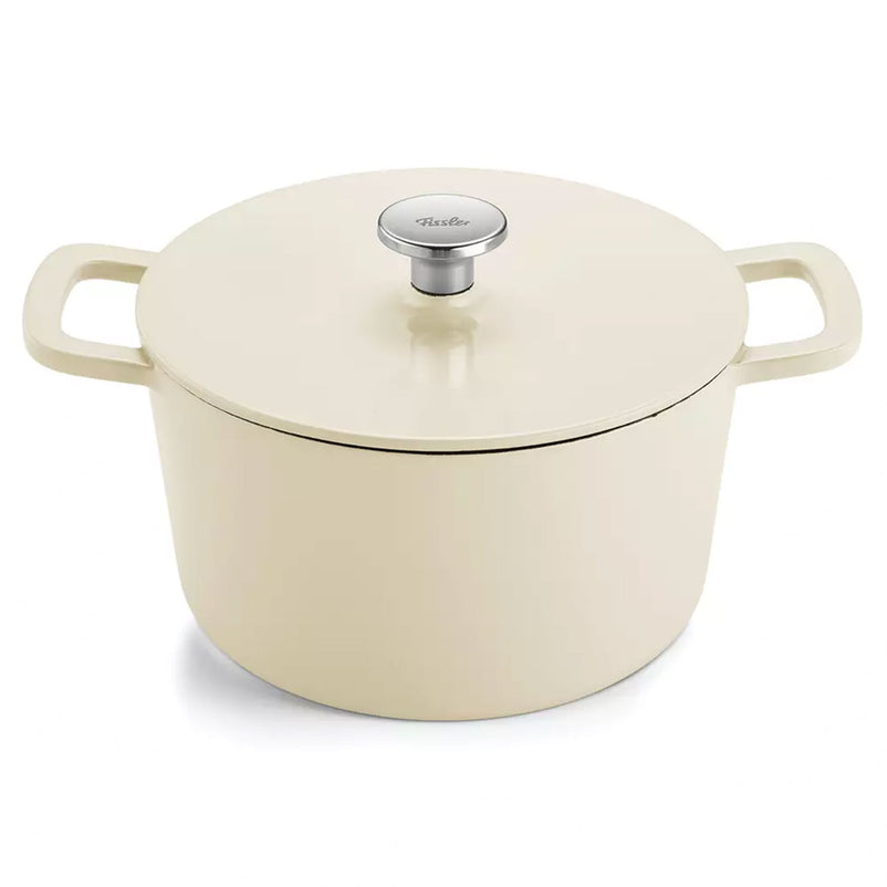 MOMENTS Oală cu mânere și capac, fontă, D.24cm