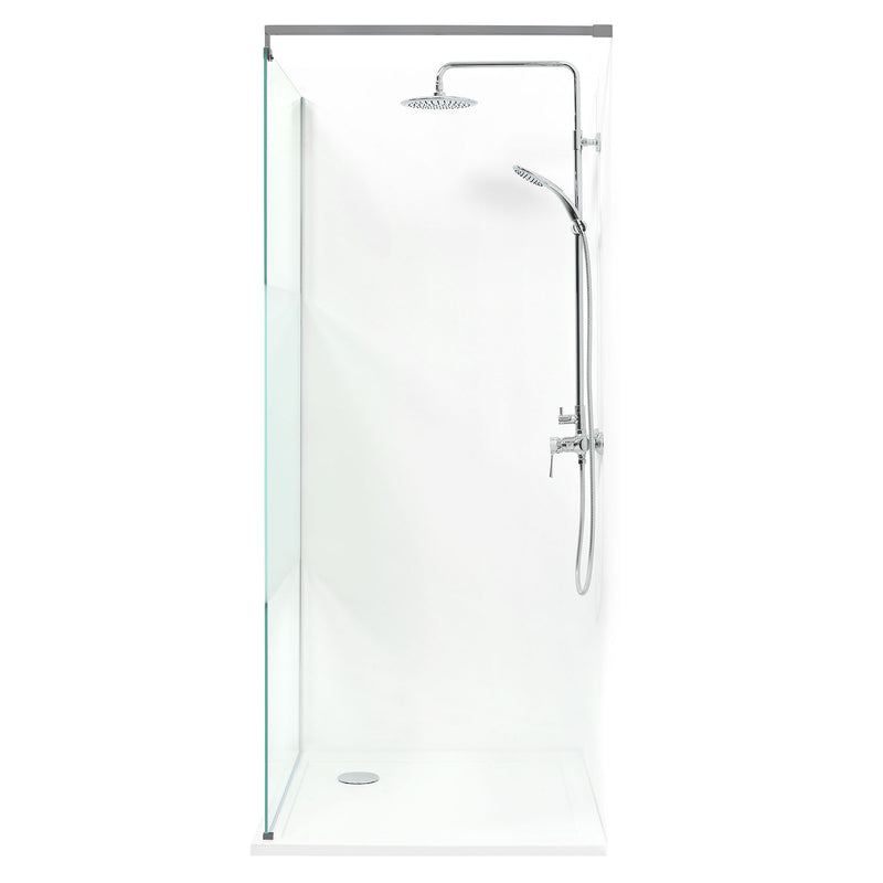 LIBERTY Sistem duș, 96x200 cm, sticlă, sablat cu dunga decorativa