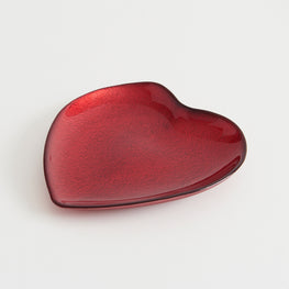 HEART Platou, sticlă, D.22cm