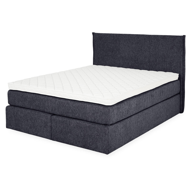 CARLINI Pat tapițat 160x200 cm, saltea și topper incluse