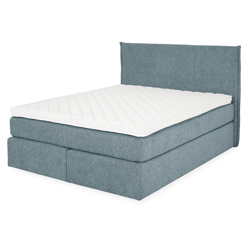 CARLINI Pat tapițat 160x200 cm, saltea și topper incluse
