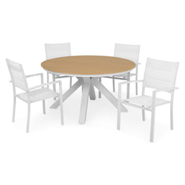 BAHIA/DRESDEN Set mobilier terasă/grădină, 4 scaune și masă