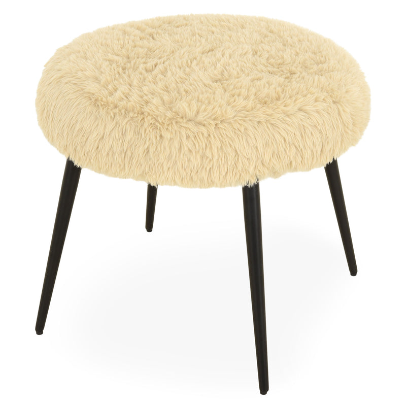 MERIBEL Taburet, imitație blană