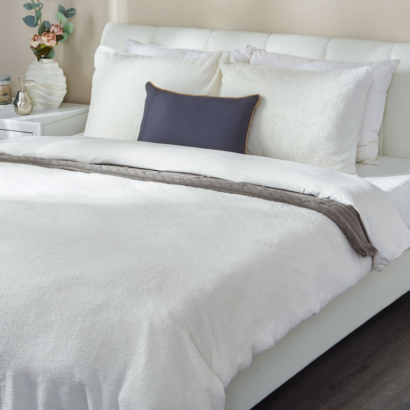 TEDDY FLEECE Set așternut 4 piese, 200x220cm