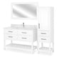 ALBYN Set mobilier baie, mască lavoar, lavoar, dulap, oglindă