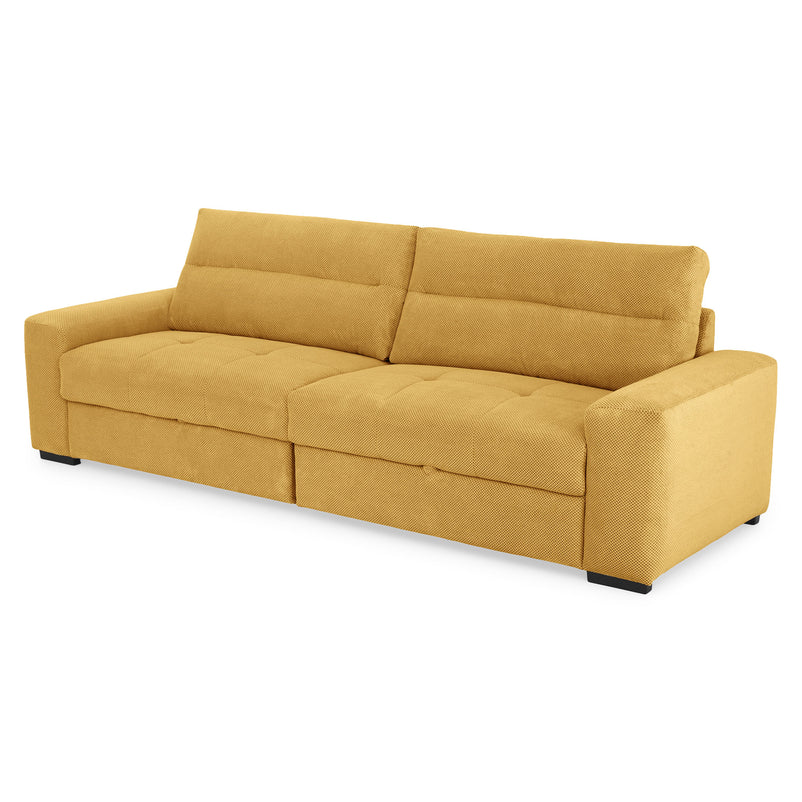 WIDE Canapea extensibilă, 4 locuri, stofă