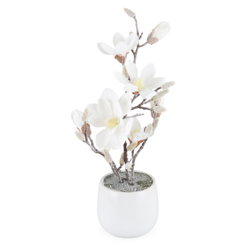 SNOWY MAGNOLIA Aranjament flori artificiale