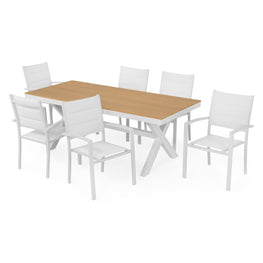 BAHIA/DRESDEN Set mobilier terasă/grădină, 6 scaune și masă