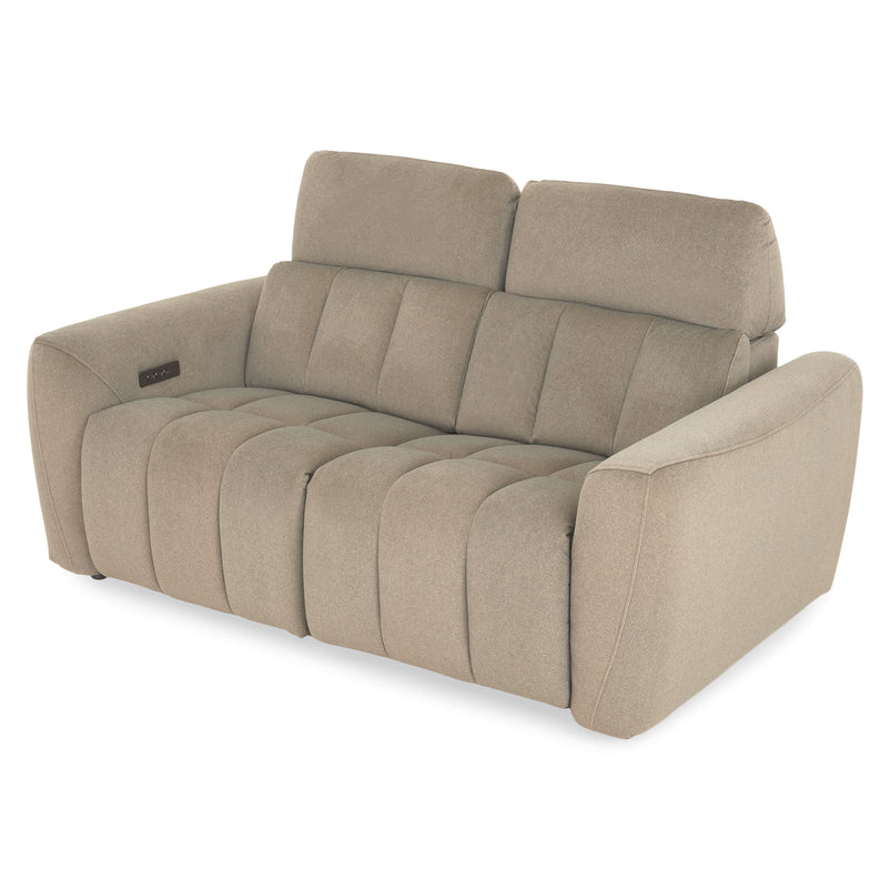 WISNER Canapea 2 locuri, 2 reclinere electrice, mecanism electric tetiere, stofă