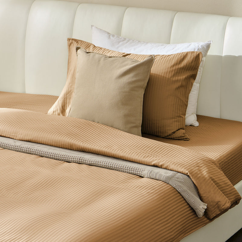 SATIN STRIPE Set așternut 3 piese, 140x220cm