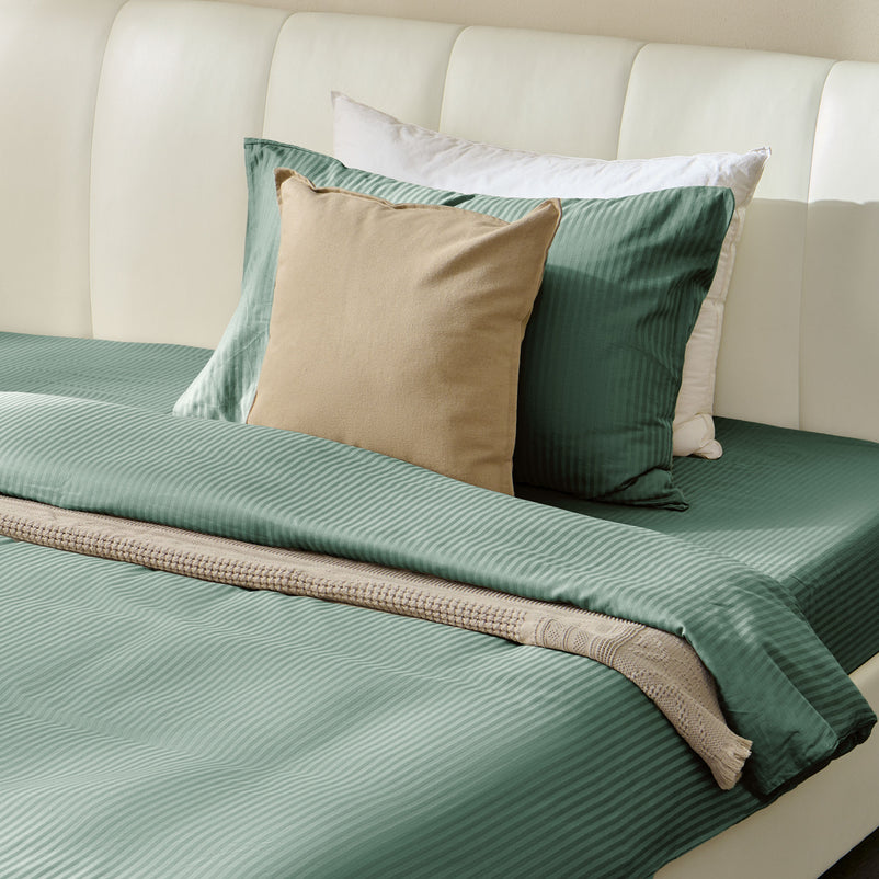 SATIN STRIPE Set așternut 3 piese, 140x220cm