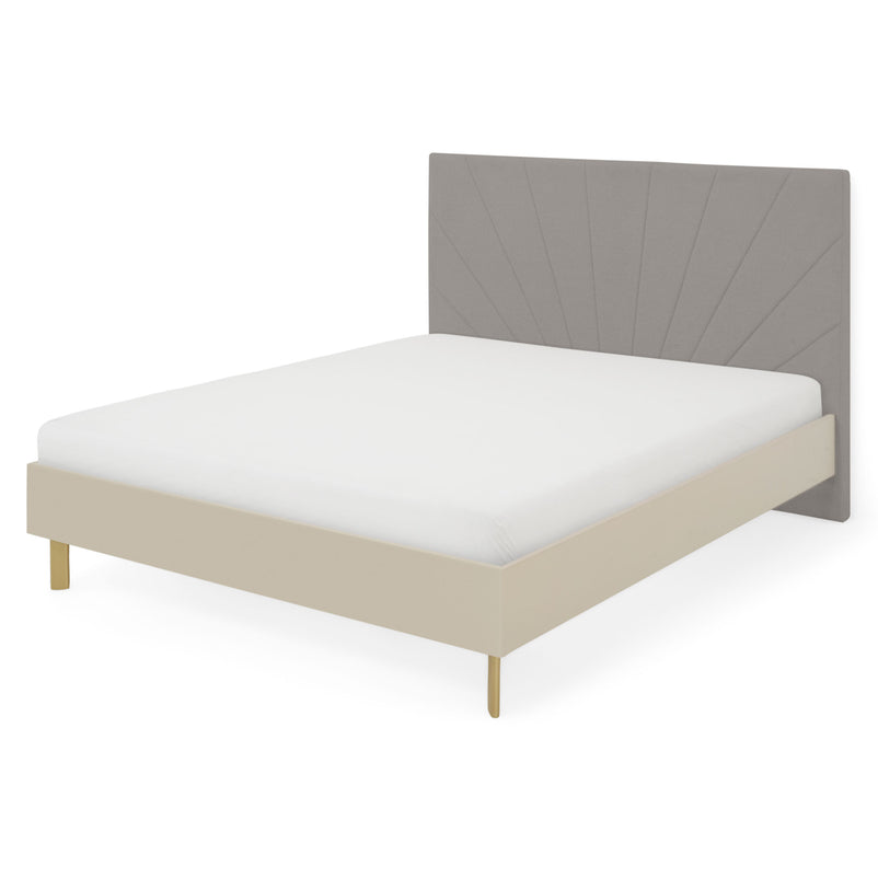 RING Pat cu tăblie tapițată 160x200cm, somieră inclusă