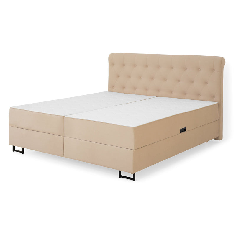 FIONA Pat tapițat, saltea și spatiu depozitare incluse - Articol resigilat