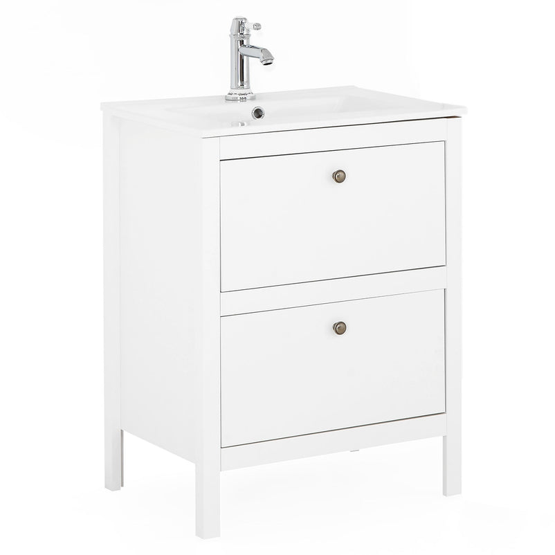 OLE Set mobilier baie, mască lavoar și lavoar ceramic - Articol resigilat