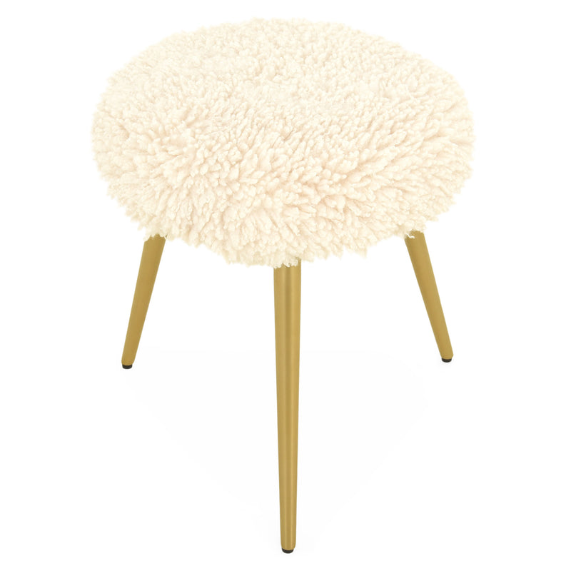 MERIBEL Taburet, imitație blană