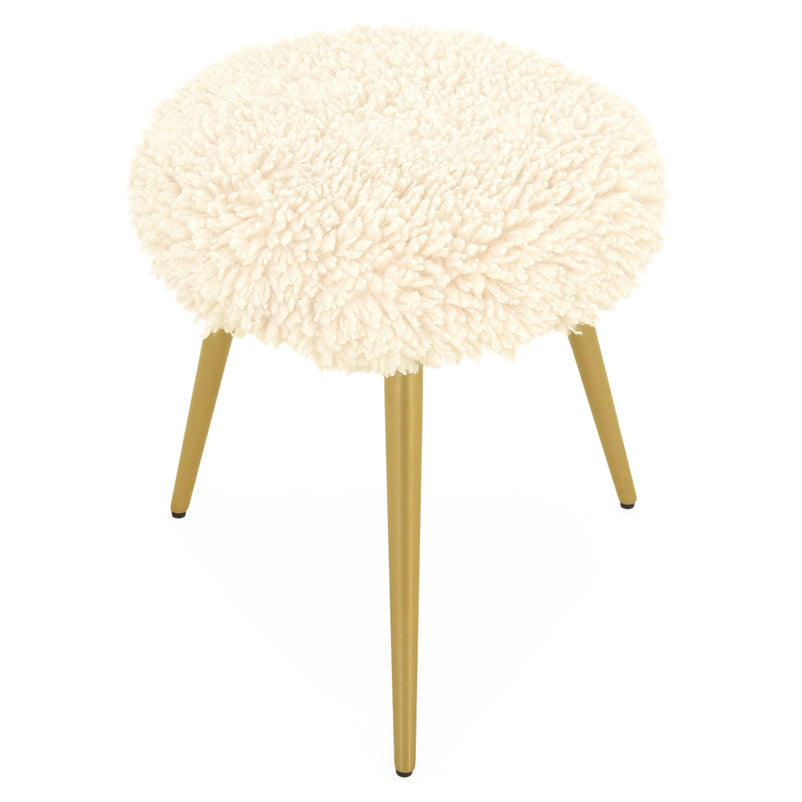 MERIBEL Taburet, imitație blană