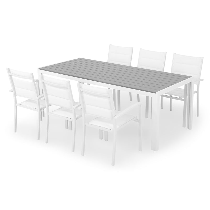 ENCORE/DRESDEN Set mobilier terasă/grădină, 6 scaune și masă
