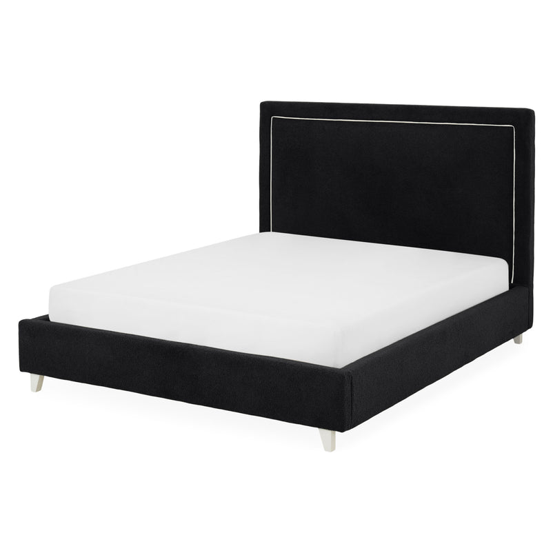 KOLLE Pat tapițat, 160x200cm, somieră și ladă depozitare incluse