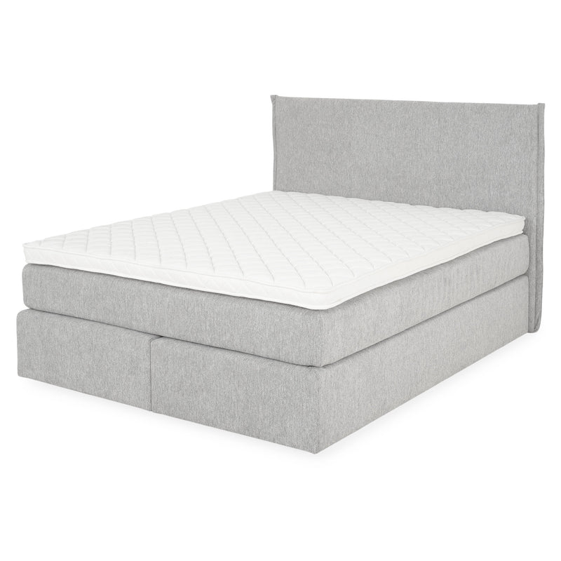 CARLINI Pat tapițat 160x200 cm, saltea și topper incluse