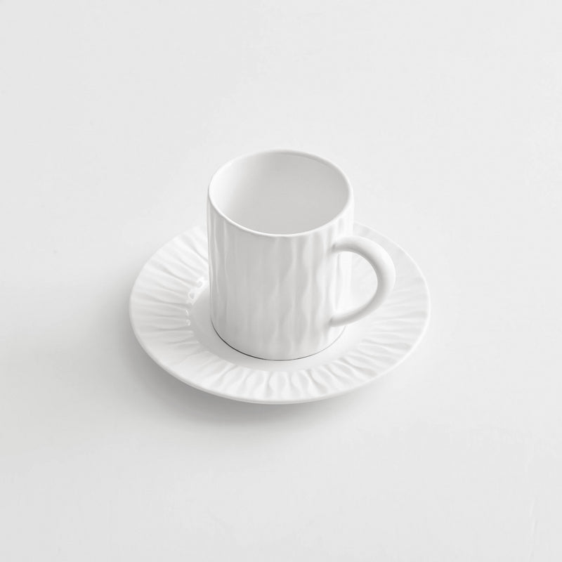 PATIA Ceașcă și farfurioară, porțelan, 180ml