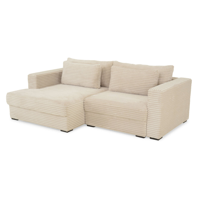 ERDING Colțar extensibil, șezlong stânga/dreapta și ladă depozitare, stofă