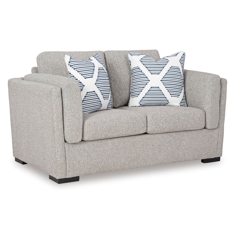 DRAYTON Canapea 2 locuri, 2 perne decorative incluse, stofă